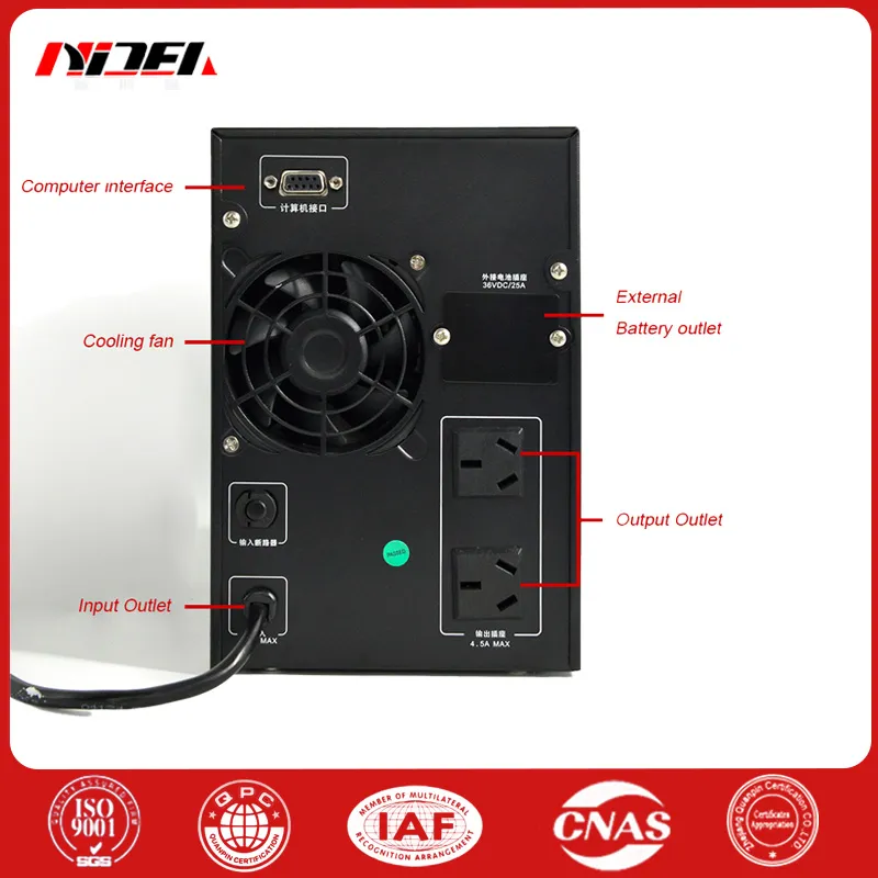 1 kVA Online High-Frequency Uninterruptible Power Supply DC 36V Sine Wave 1000va/800W, Without Battery, Long-Lasting Machine Electric Power UPS