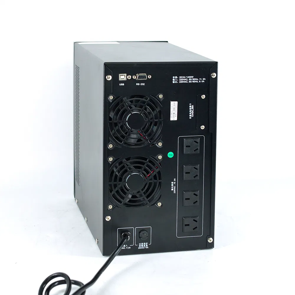 2kVA/1600W UPS with 4 Built-in 7ah Batteries, Emergency Time of 15 Minutes