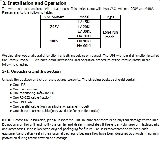 Serm10kntl (10K long machine) 192V Three in Single out Customizable High-Frequency Machine UPS