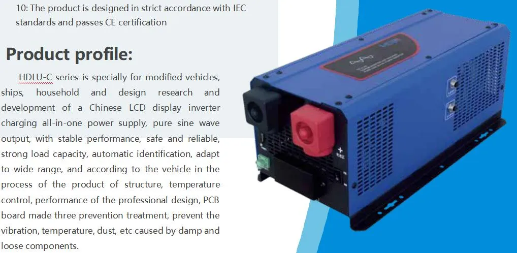 The Power Supply of The Inverter Charging All-in-One Machine Is Suitable for Various Inductive and Capacitive Loads, Such as Air Conditioners, etc.