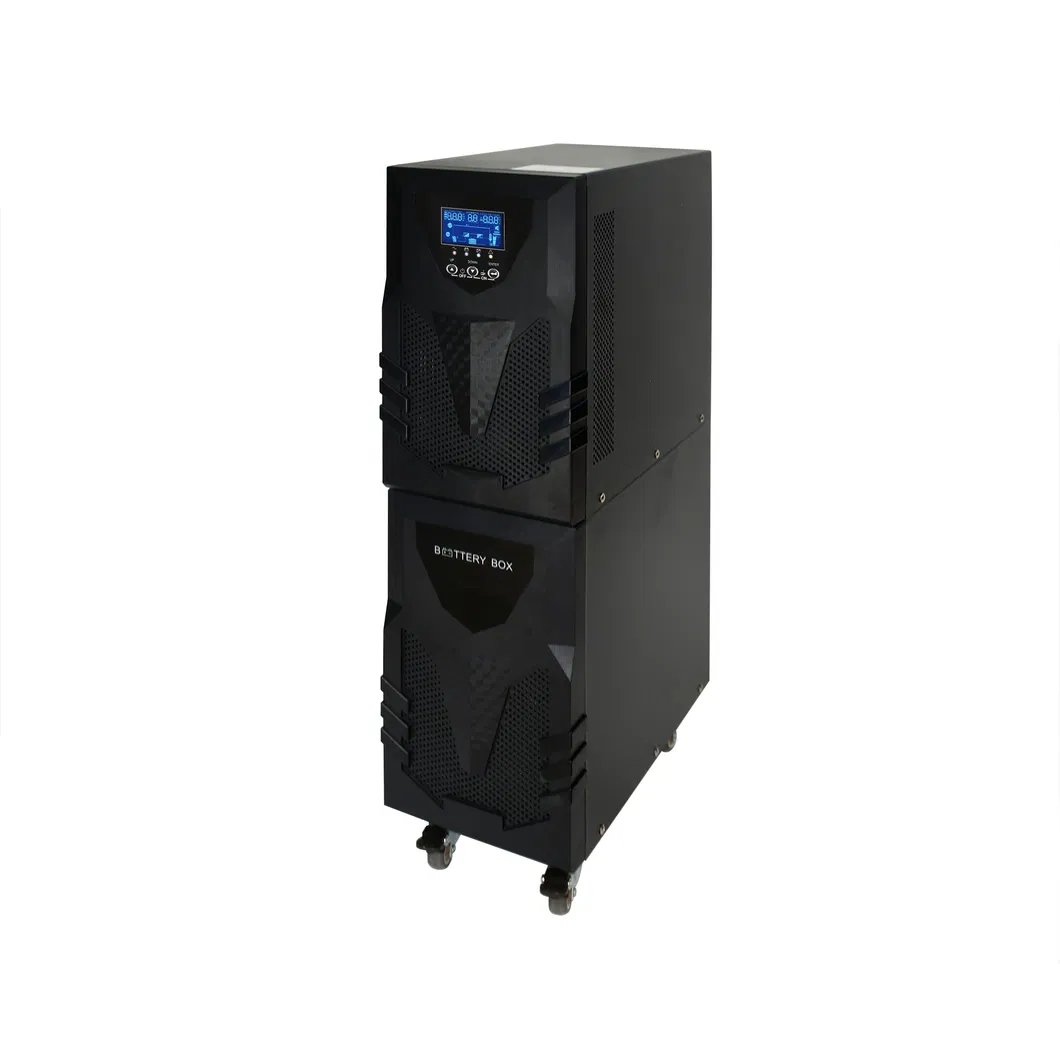 Uninterruptible Power Supply High-Frequency UPS Dual Conversion Online UPS Power Supply 1kVA-20kVA, with PF0.9 Output and IEC/Shuko/Universal/NEMA Socket, 500W