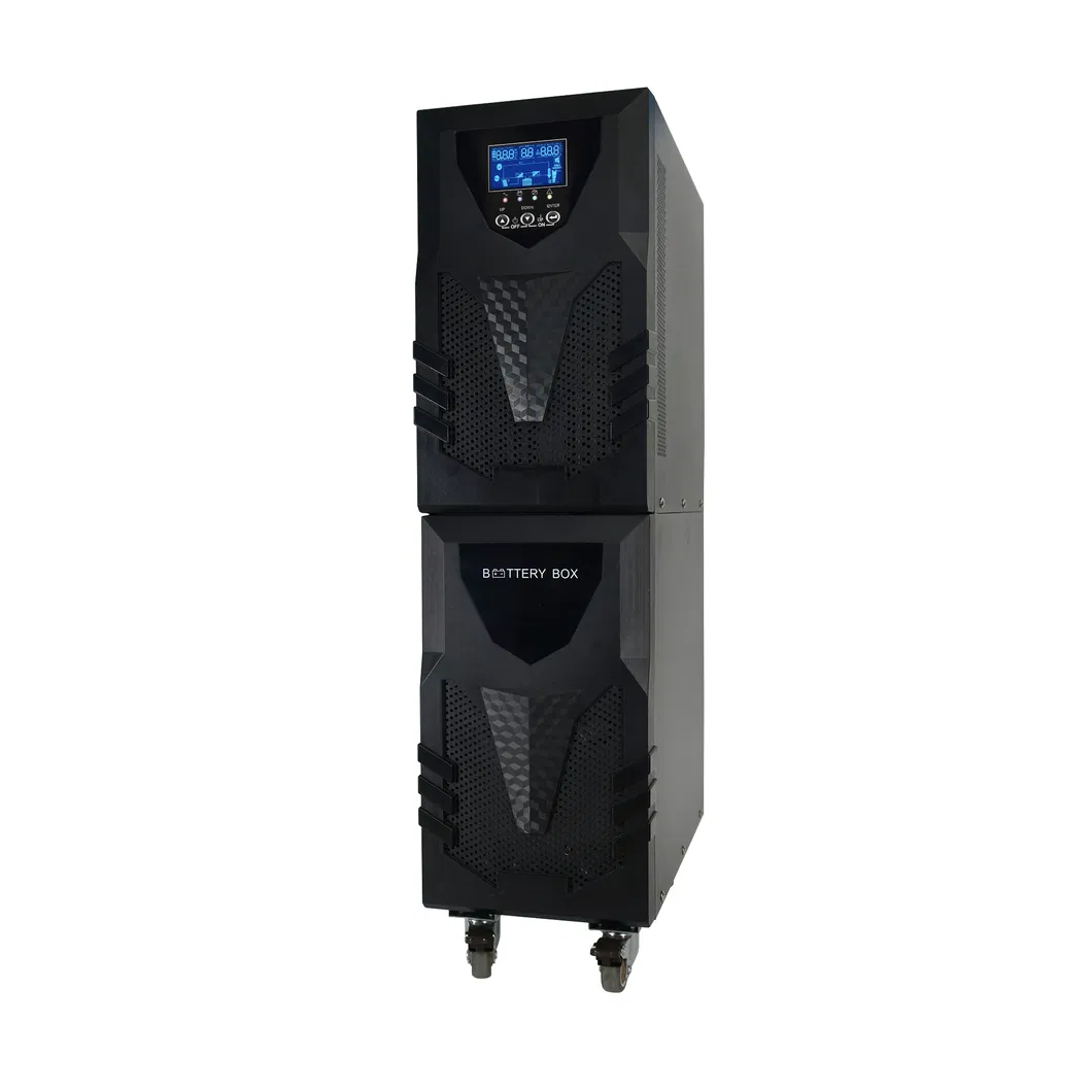 Uninterruptible Power Supply High-Frequency UPS Dual Conversion Online UPS Power Supply 1kVA-20kVA, with PF0.9 Output and IEC/Shuko/Universal/NEMA Socket, 500W