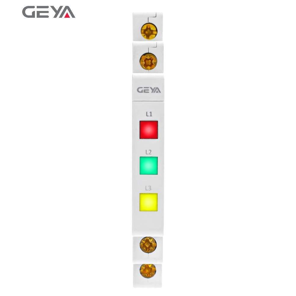 GEYA Three Colors Din Rail Mount LED Modular Indicating Light 230 Volt Led Indicator Lights
