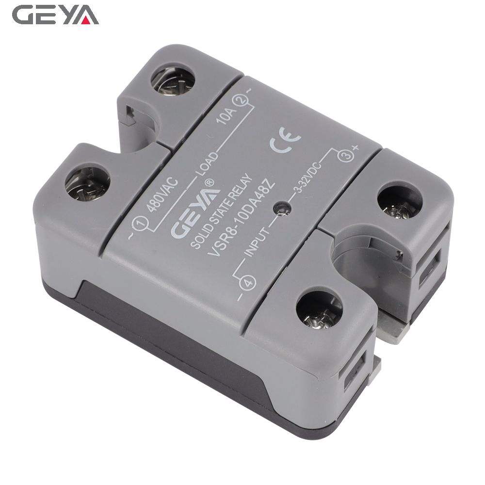 GEYA VSR8-25DA48Z Din Rail Ssr Relay Solid State 6-24v Dc to Ac sealed Ssr Relay