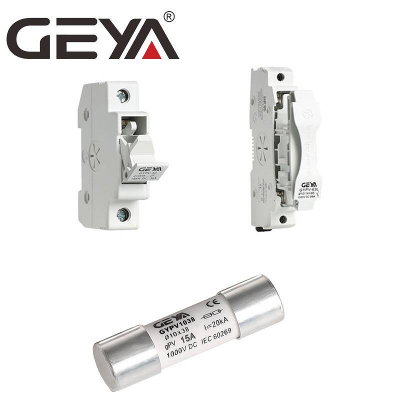 GEYA GYPV-1085 Fuse 1-32A 10x38 1000v Dc Solar System Pv Fuse Holder Dc 1000V 1500V