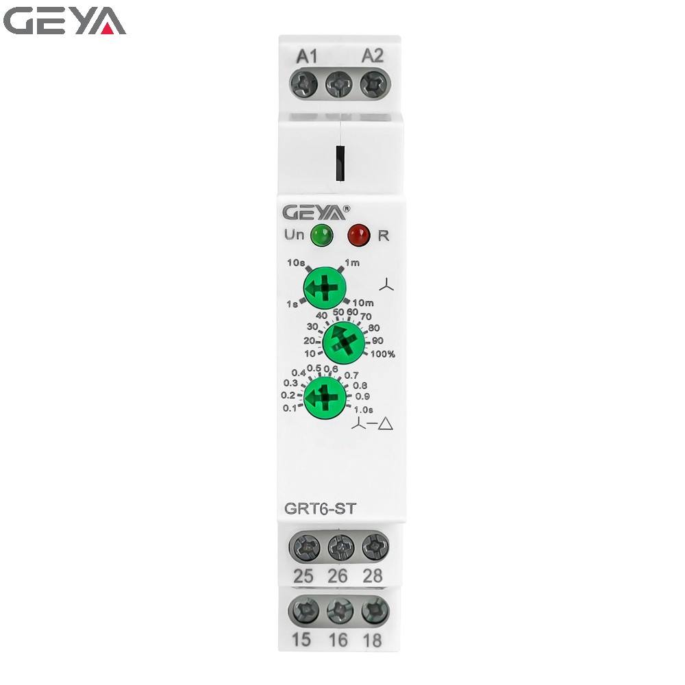 GEYA GRT6-ST A230 Delay on Star/delta Miniature Time Relay Star-delta Start Electric Delay on Timer Relay