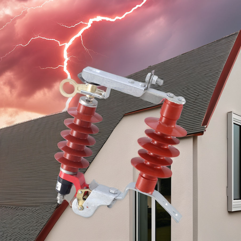 Reliable HY5WS-10 Lightning Protection Solution, Surge Arrester With Polymer Shell